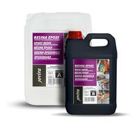 JOVIRA PINTURAS Resina Epoxi Transparente. Para manualidades, obras de arte, madera, mesas creativas madera, joyería artística, artesanía creativa, bricolaje. (12 Kilos (Paquete de 1))