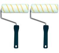 JOVIRA PINTURAS Rodillo Antigota de 22 cm para Pintar Paredes - Mango Universal - Ideal para Pintura Plástica o Acrílica - Para Interior y Exterior - Acabado Profesional (Paquete de 2)