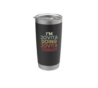 Jovita Name Jovita Personalized Name First Given Vaso térmico de acero inoxidable de doble pared
