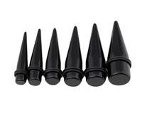 Jovivi 10-20mm Acrylic Spike Rivet Taper Ear Expander Stretchers Plug Kit 6pcs