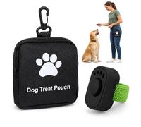 JOVYTH Kit de Adiestramiento Bolsa de Premios y Clicker, Bolsa de Cintura Resistente para Perros, Perfecto para Escuela de Cachorros,Agility y Excursiones,Accesorio de Calidad para la Educación Canina
