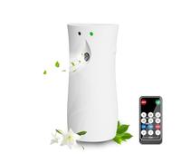 Jowenia Difusor de aroma con mando a distancia, dispensador automático de aroma, ambientador automático para baño, oficina, inodoro, hotel, restaurante (blanco, 300 ml)
