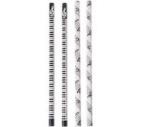 Jowxsx 4 lápices de notas musicales HB estándar, papelería de música, piano, partituras, regalo para estudiantes, duraderos y útiles, lápices de diseño hermoso y suministros de escritura
