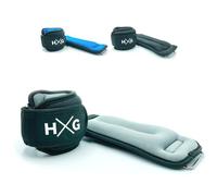 JOWY HxG.Pesas de tobillo con correas ajustables para ejercicios de fitness. Tu casa es tu gimnasio. (0.5), gris.