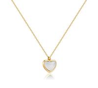 Joxevyia Collar de corazón de cristal de cornalina cristales curativos en bruto corazón delicado piedra preciosa colgante oro collar aniversario cumpleaños día de San Valentín regalo para ella, Piedra