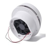 JOXLOVER Extractor de aire, Accesorios De Modificación For Caravana, Salida Ventilación Redonda Montada En La Parte Superior 12V, Ventilador Silencioso Con Cabeza Hongo, Escape Para baño y cocina