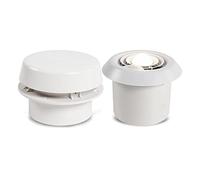 JOXLOVER Extractor de aire, Ventilador De Ventilación Con Cabeza Hongo For Techo Caravana, Escape Redondo, Baño Lámpara Iluminación, For Remolque Para baño y cocina