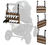 JOXPRING Soporte Universal para Carrito de Golf para Cochecito de bebé, Incluye Soporte para Pelotas de Golf y Soporte de té, Correas y Ganchos, fácil de configurar