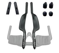 Joxvizx Manillar de bicicleta de carbono TT con reposabrazos aero, extensión de barras aero para triatlón, barra de bicicleta de prueba para bicicleta de carretera TT, piezas de manillar de bicicleta