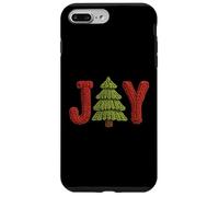 Joy - Árbol de Navidad de Punto, Invierno, Vacaciones, Familia, a Juego, Acogedor Carcasa para iPhone 7 Plus/8 Plus