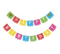 Joy Bang Fiesta Banner Banner Decoraciones Decoracin de la fiesta del tema mexicano Cinco de Mayo Banner de feliz cumpleaos Papel Picado Garland Fe