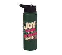Joy Came With No Volume Knob Enthusiastic Humor Stainless Steel Insulated Water Bottle
