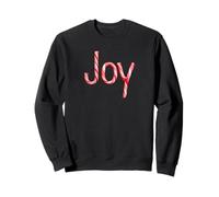 Joy - Christian Faith Candy Cane Red & White Christmas Sudadera