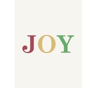 JOY: Christmas Decor Book for Coffee Table Styling | Festive Lined Journal for Holiday Notes, Gift Ideas, Recipes & Winter Memories - Modern Aesthetic