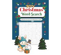 Joy Christmas Word Search Puzzle Book: Easy to Read 50+ Cozy Christmas Word Search for Holiday Relaxation...Gift for family & friends, or for Free Time.