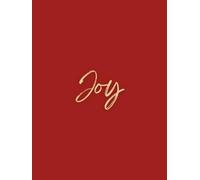Joy Decorative Christmas Coffee Table Book: Red Hardcover Holiday Display Book for Home Décor, Mantel, Bookshelf & Shelf Styling - Matte Finish Blank Pages
