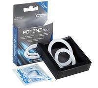 Joydivision Anillos para pene Potenz Dúo Blanco Mediano M 2 uds