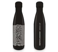 Joy Division - Botella de metal para bebidas (en caja) - Botella oficial de acero inoxidable, doble pared para aislamiento, diseño icónico, en caja de regalo, ideal para viajes o uso diario, fans de