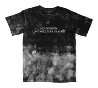 Joy Division Camiseta Love Will Tear Us Apart Nuevo Oficial Unisex Dip Dye Negro, Negro, L