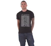 Joy Division T Shirt Unknown Pleasures Blanco On Negro Logo Oficial De Los Size
