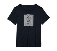 Joy Division Unknown Pleasures Empty Track Back Camiseta, Mujer Tallas Grandes, Negro, 2XL Grande