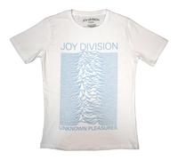 Joy Division Unknown Pleasures FP - Camiseta ajustada para mujer, blanco, M