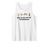 Joy is an Act of Resistance Rainbow Pride Month Human Rights Camiseta sin Mangas