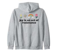 Joy is an Act of Resistance Rainbow Pride Month Human Rights Sudadera con Capucha