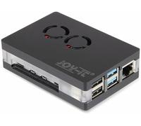 Joy-it RB-CaseP4+03 SBC - Carcasa para Raspberry Pi (Incluye Enfriador Activo)