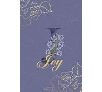 Joy Journal: Monogram J Personalized Floral Notebook for Women Decorative Purple and Gold Monogram Journal, Cute Aesthetic Notebook, Personalized Diary and Birthday Gift for Women Named Joy