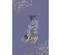 Joy Journal: Monogram J Personalized Floral Notebook for Women Decorative Purple and Gold Monogram Journal, Cute Aesthetic Notebook, Personalized Diary and Birthday Gift for Women Named Joy