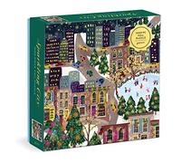 Galison Rompecabezas Joy Laforme Sparkling City – 1000 piezas metalizado en caja cuadrada