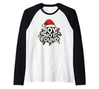 Joy Not Found Funny Christmas Sutil Bah Humbug Camiseta Manga Raglan