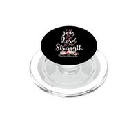 Joy of The Lord Is My Strength Escritura Christian Floral PopSockets PopGrip para MagSafe