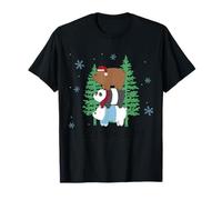 Joy to The World Bear Stack Holiday Cheer Camiseta
