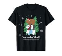Joy To The World Holiday Bears Winter Festivo Camiseta