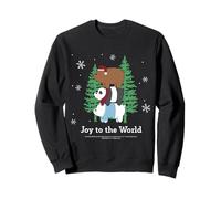 Joy To The World Holiday Bears Winter Festivo Sudadera