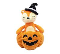 Joy Toy 21738 - Peluche de Zorro de Halloween (14 x 14 x 25 cm), diseño de Calabaza, Multicolor