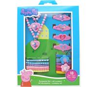 Joy Toy 23984 Peppa Pig Set Accesorios 18 Piezas - en Caja Regalo 18,5x2,5x23,5 cm