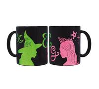 Joy Toy 24096 Wicked taza de cerámica negra con motivos de purpurina - 320 ml - en caja de regalo 12 x 9 x 10 cm
