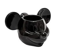 Joy Toy 62123 Mickey Mouse - Taza de cerámica 3D, 13,5 x 12 x 8,5 cm, color negro