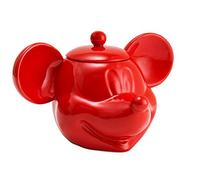 Joy Toy 62130 - Tarro de cerámica para galletas (25 x 17 x 20 cm), diseño de Mickey Mouse, color rojo