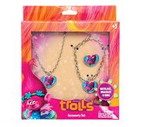 Joy Toy 65176 Trolls Poppy - Juego de pulsera y anillo de metal en papel de regalo