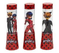 Joy Toy 65973 _ 12 Miraculous LED de glitzerlampen 4, 5 x 4, 5 x 15 cm en Tube del paquete de pilas - 3 diseños diferentes - La entrega, recibe una de esas Diseños Después de azar , color/modelo surtido