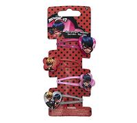 Joy Toy 65981 figuras and charactere Miraculous horquillas de 4 diseños de a backercard 5 x 1 x 15 cm, Girls , color/modelo surtido