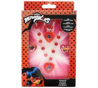 Joy Toy 65991 Miraculous Figuras & Personajes, Set de joyas: 1 pulsera de perlas, 1 collar de perlas y 2 anillos, en paquete de regalo, 12 x 4 x 18 cm, para niñas
