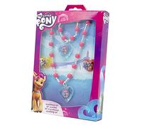 Joy Toy Hasbro 42694 My Little Pony The Movie - Juego de joyas (1 pulsera de perlas, 1 collar de perlas, 2 anillos en caja de regalo), multicolor