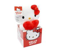Joy Toy - Hello Kitty con corazón de Peluche 24 cm en Bolsa de cartón, Rojo - Oficial Sanrio License