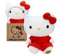 Joy toy - hello kitty en vestido rojo de peluche ecológico