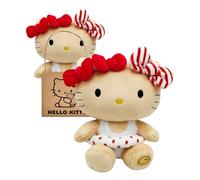 Joy Toy - Sanrio Hello Kitty Summer Days Floaty Eco Peluche 24 cm en Bolsa de cartón Reutilizable - Peluche de 100% Botellas de Pet Reciclado